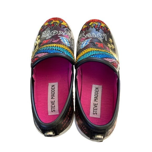 Steve Madden JPOWRFUL Embelished Slip On Sneaker Girl’s Size 2 - Picture 6 of 6